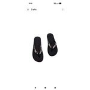 Indosole Flip Flop ESSNTLS Womens 6/7 Black White Camo NEW Sustainable Vegan